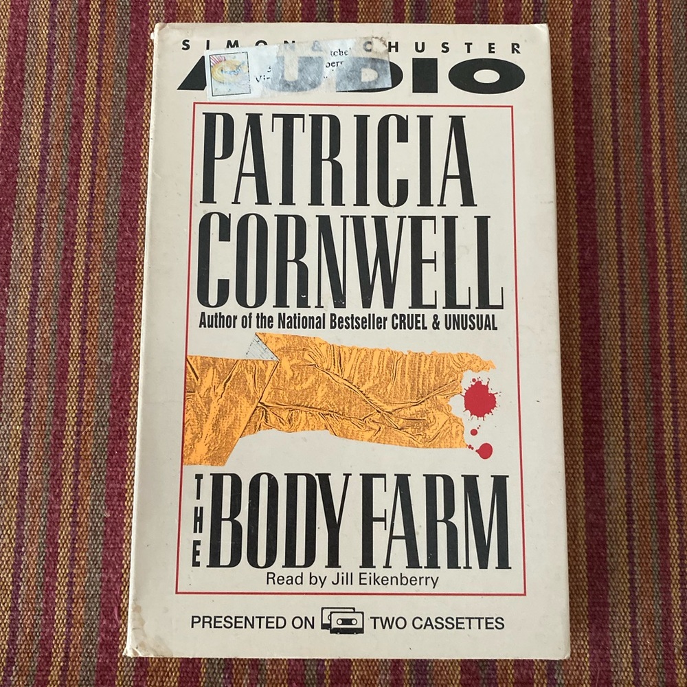 PATRICIA CORNWELL THE BODY FARM AUDIO CASSETTES (2)